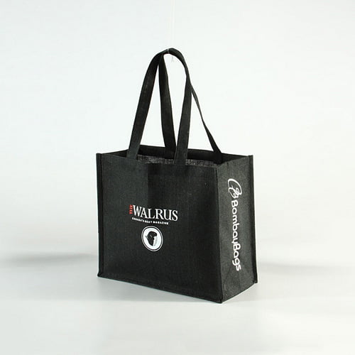 Wholesale Shopping Bags Black Jute Bag