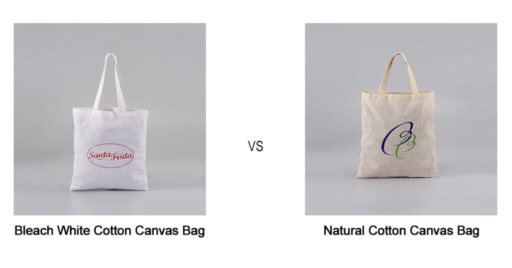 Bleach White Cotton Canvas Vs Natural Cotton Canvas What is the